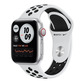 Apple Watch SE GPS/Cellulaire 40mm Caja Aluminio Plata / Correa Nike Deportiva Platino Puro y Negra