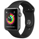 Apple Watch Series 3 38mm GPS Aluminio / Gris Espacial con correa deportiva Negra MTF02QL/A