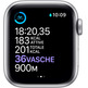 Apple Watch Series 6 GPS/Cellulaire 40mm Caja de Aluminio en Plata / Correa Deportiva Blanca