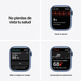 Apple Watch Series 7 GPS/Cellulaire 41 mm Caja de Aluminio en Azul / Correa deportiva Azul Abismo