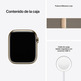 Apple Watch Series 7 GPS/Cellulaire 45 mm Caja de Acero Oro / Correa Milanesa en Oro