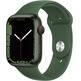 Apple Watch Series 7 GPS/Cellulaire 45 mm Caja de Aluminio en Verde / Correa deportiva Verde Trebol