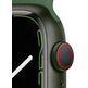 Apple Watch Series 7 GPS/Cellulaire 45 mm Caja de Aluminio en Verde / Correa deportiva Verde Trebol