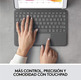 Funda con Teclado Logitech Combo Touch iPad (7ª y 8ª Gen) 10.2 " Gris