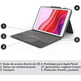 Funda con Teclado Logitech Combo Touch iPad (7ª y 8ª Gen) 10.2 " Gris