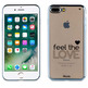 TPU Transparent Cover Feel The Love iPhone 7 Plus Words