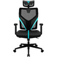 Silla Ergonómica Thunder X3 Yama 1 Negro / Cyan