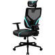 Silla Ergonómica Thunder X3 Yama 1 Negro / Cyan