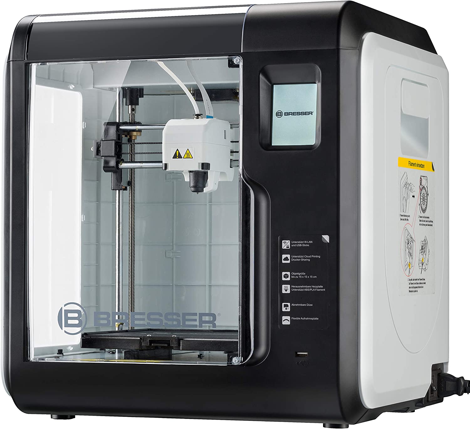 Bresser PLA Filament pour imprimante 3D Bleu 1 k…