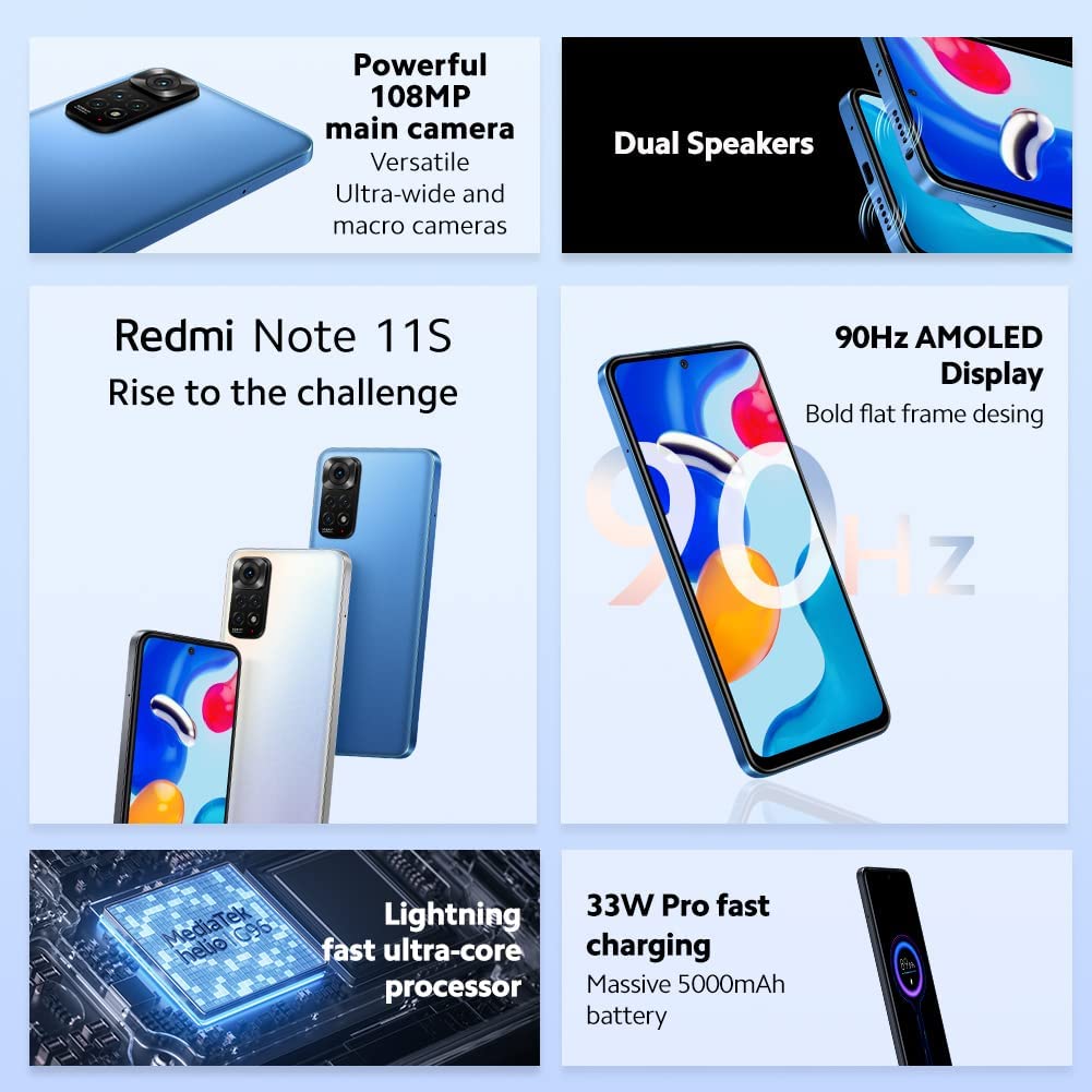 SMARTPHONE XIAOMI REDMI NOTE 11 NFC 4GB 128GB 6.43 AZUL EST